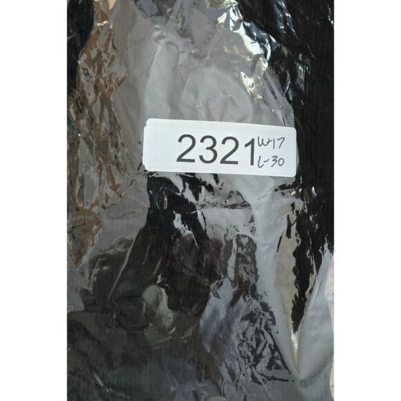 Black wool blend Ribbed Knit Pencil Skirt chic old money goth dark Academia - Picture 6 of 6